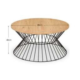 Jersey Round Wire Coffee Table - thumbnail 6