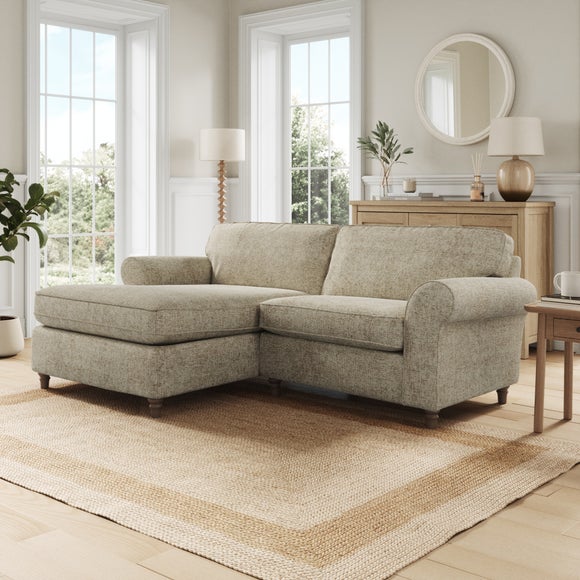 Flori Chunky Chenille Corner Chaise Sofa - image 1