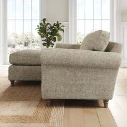 Flori Chunky Chenille Corner Chaise Sofa - thumbnail 2