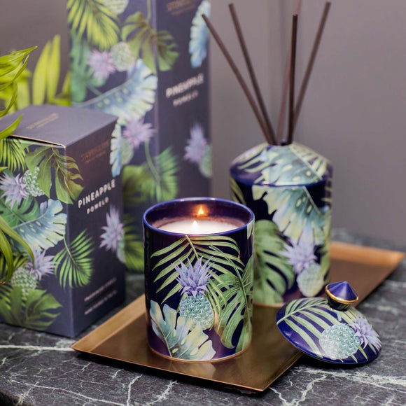 Stoneglow Urban Botanics Pineapple Pomelo Ceramic Candle - image 1