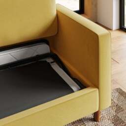 Zoe Casual Sit Velvet 3 Seater Sofa Bed - thumbnail 5