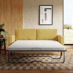 Zoe Casual Sit Velvet 3 Seater Sofa Bed - thumbnail 4