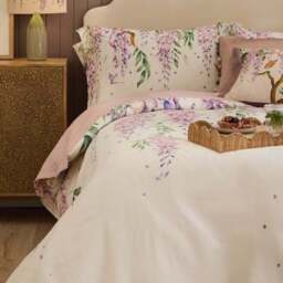 Mariposa Floral 100% Cotton Duvet Cover and Pillowcase Set - thumbnail 2