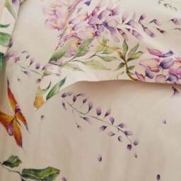 Mariposa Floral 100% Cotton Duvet Cover and Pillowcase Set - thumbnail 4