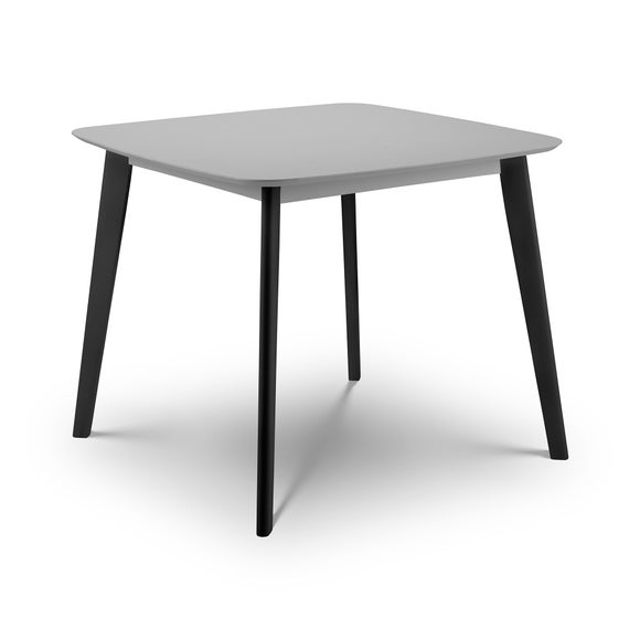 Casa 4 Seater Square Dining Table, Grey and Black - image 1