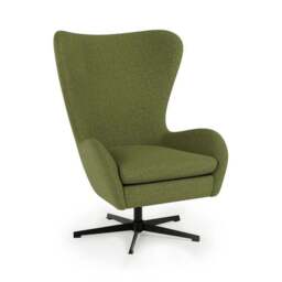 Kuvert Soft Marl Swivel Chair, Moss - thumbnail 2