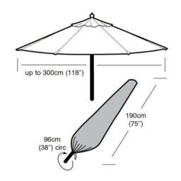 Garland Large Parasol Cover - thumbnail 2