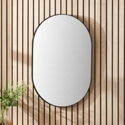 Slim Frame Lozenge Wall Mirror - thumbnail 1
