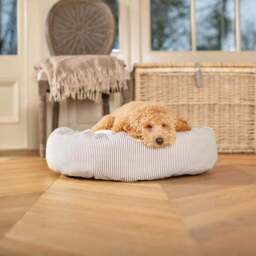 Lords and Labradors Striped Donut Dog Bed - thumbnail 2