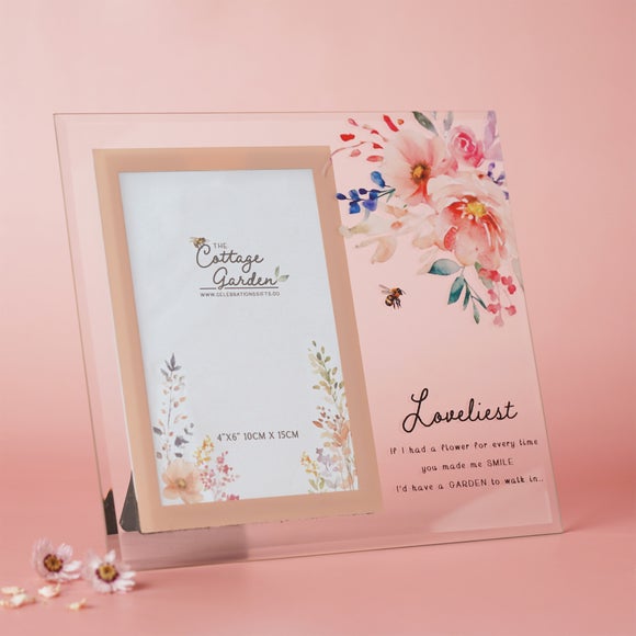 The Cottage Garden Floral Glass Photo Frame - image 1