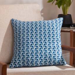 Chenille Jaquard Square Cushion Cover - thumbnail 1