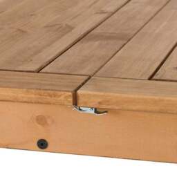Corona 6-8 Seater Rectangular Extendable Dining Table, Pine - thumbnail 5