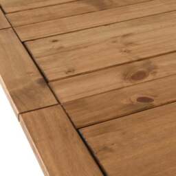 Corona 6-8 Seater Rectangular Extendable Dining Table, Pine - thumbnail 6