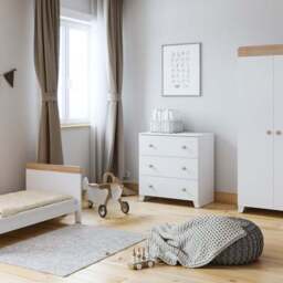 Little Acorns Classic Oak Effect Cot Bed - thumbnail 6