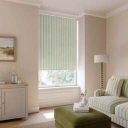 Folkstone Stripe Sheer Fire Retardant Made to Measure Roller Blind - thumbnail 3