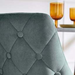 Ariana Set of 2 Dining Chairs, Velvet - thumbnail 3