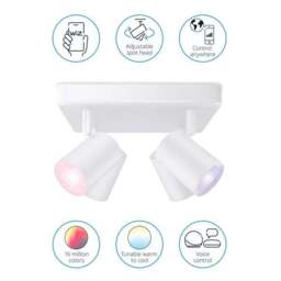 WiZ Imageo Smart 4 Light LED Adjustable Semi Flush Spotlight - thumbnail 3