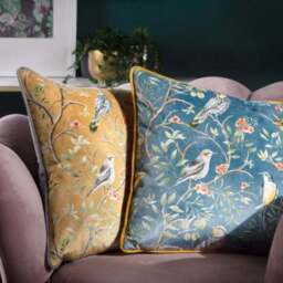 Orient Chinoiserie Birds Cushion - thumbnail 3
