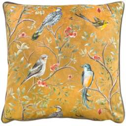 Orient Chinoiserie Birds Cushion - thumbnail 1