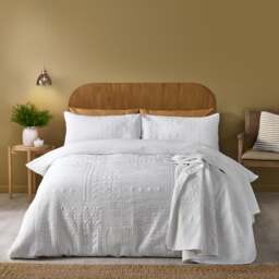 Catherine Lansfield Folkstone Geo Duvet Cover & Pillowcase Set - thumbnail 1