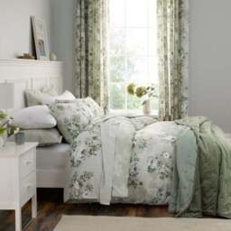 Darla Floral 100% Cotton Flat Sheet - thumbnail 2