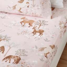 Set of 2 Pony Meadows Cotton Fitted Bed Sheets - thumbnail 1