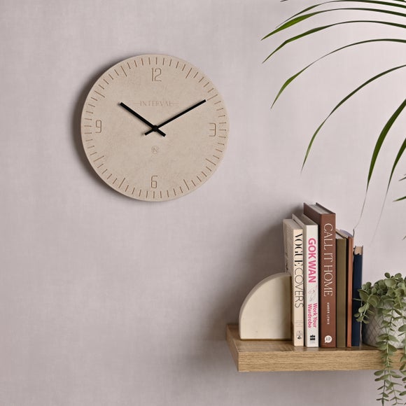 Interval Narrow Baton Resin Wall Clock - image 1