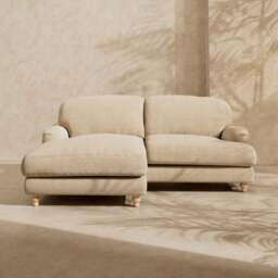 Arthur Linen Chenille Corner Chaise Sofa