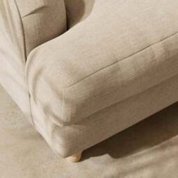 Arthur Linen Chenille Corner Chaise Sofa - thumbnail 2