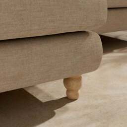 Arthur Linen Chenille Corner Chaise Sofa - thumbnail 5