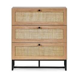 Hollis 3 Drawer Chest, Oak - thumbnail 4