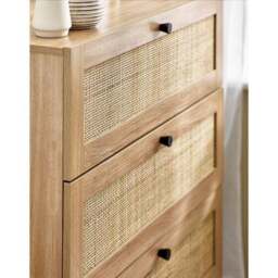 Hollis 3 Drawer Chest, Oak - thumbnail 5