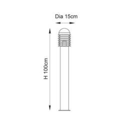 Vogue Mullin Outdoor Floor Path Light - thumbnail 6