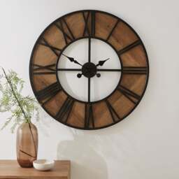 Fulton Industrial Skeleton Wall Clock - thumbnail 1