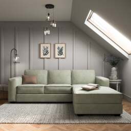 Claude Soft Tonal Chenille Corner Chaise Sofa
