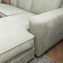 Claude Soft Tonal Chenille Corner Chaise Sofa - thumbnail 3