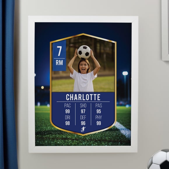 Personalised Photo Football Card Football Poster Frame - image 1