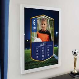 Personalised Photo Football Card Football Poster Frame - thumbnail 3