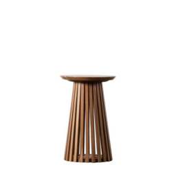 Cedar & Sage Dawson Slatted Side Table - thumbnail 4
