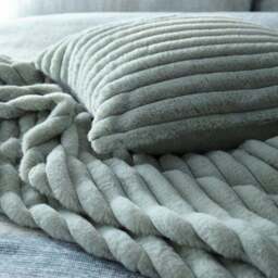 Appletree Morritz Faux Fur Square Cushion - thumbnail 4