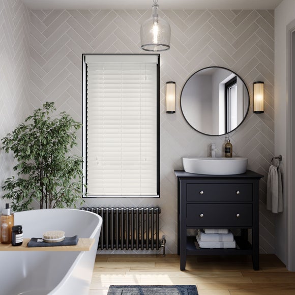 Made To Measure 63mm Slats White Textured Venetian Blind - image 1