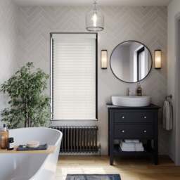 Made To Measure 63mm Slats White Textured Venetian Blind - thumbnail 1