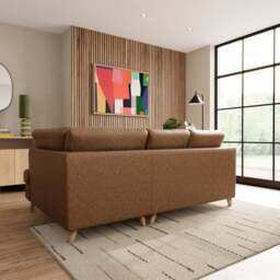 Baxter II Arizona Faux Leather Corner Chaise Sofa - thumbnail 2