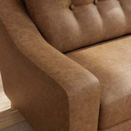 Baxter II Arizona Faux Leather Corner Chaise Sofa - thumbnail 4