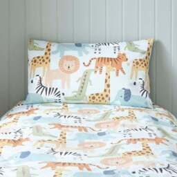 Safari Adventure Organic Cotton Duvet Cover and Pillowcase Set - thumbnail 3