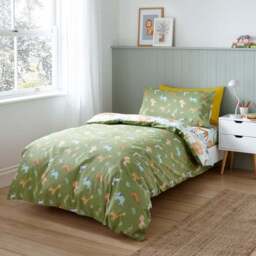 Safari Adventure Organic Cotton Duvet Cover and Pillowcase Set - thumbnail 2