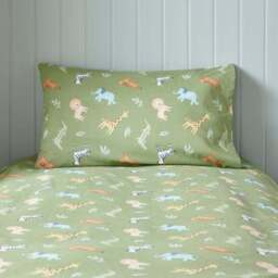 Safari Adventure Organic Cotton Duvet Cover and Pillowcase Set - thumbnail 4