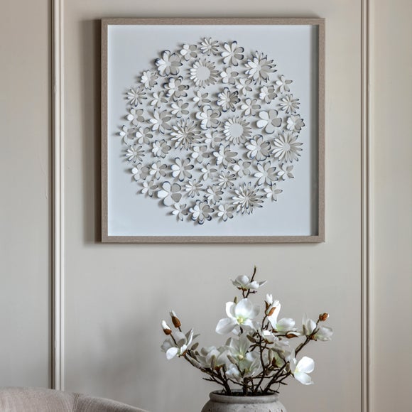 Cedar and Sage Floral Detail Framed Wall Art - image 1