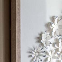 Cedar and Sage Floral Detail Framed Wall Art - thumbnail 3