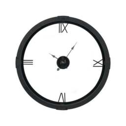 Vermont Light Walnut Wood Veneer Open Face Round Wall Clock - thumbnail 5